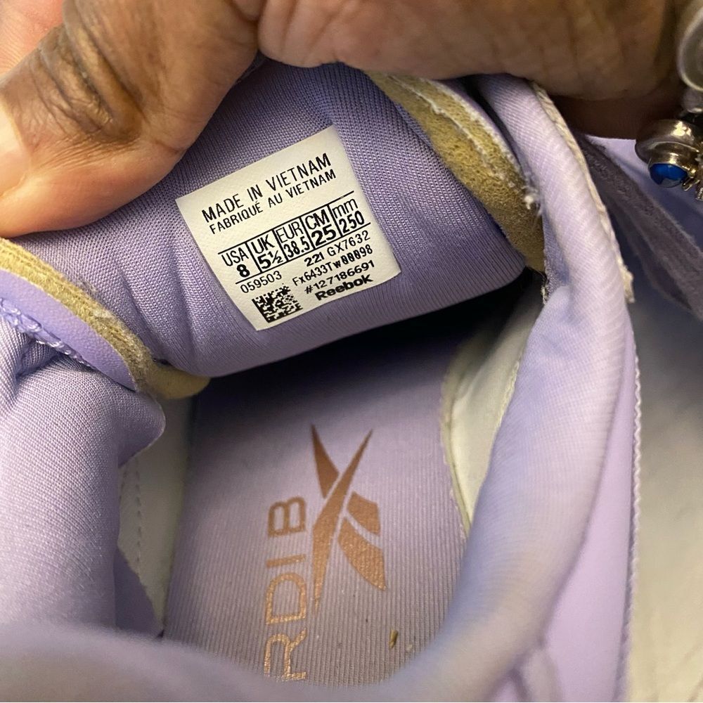 Reebok X Cardi B Club C - Purple GX7632 Womens Shoes Sneakers - Picture 9 of 10